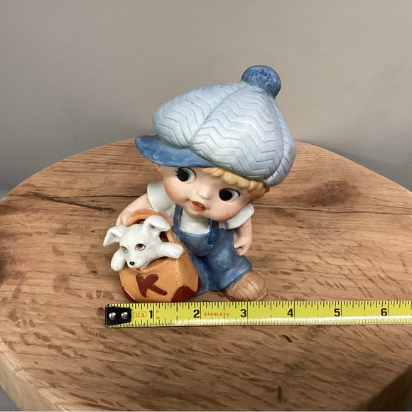 Vintage - Homco # 1439 - Porcelain Boy with Dog Figurine - Excellent - Picture 9 of 11